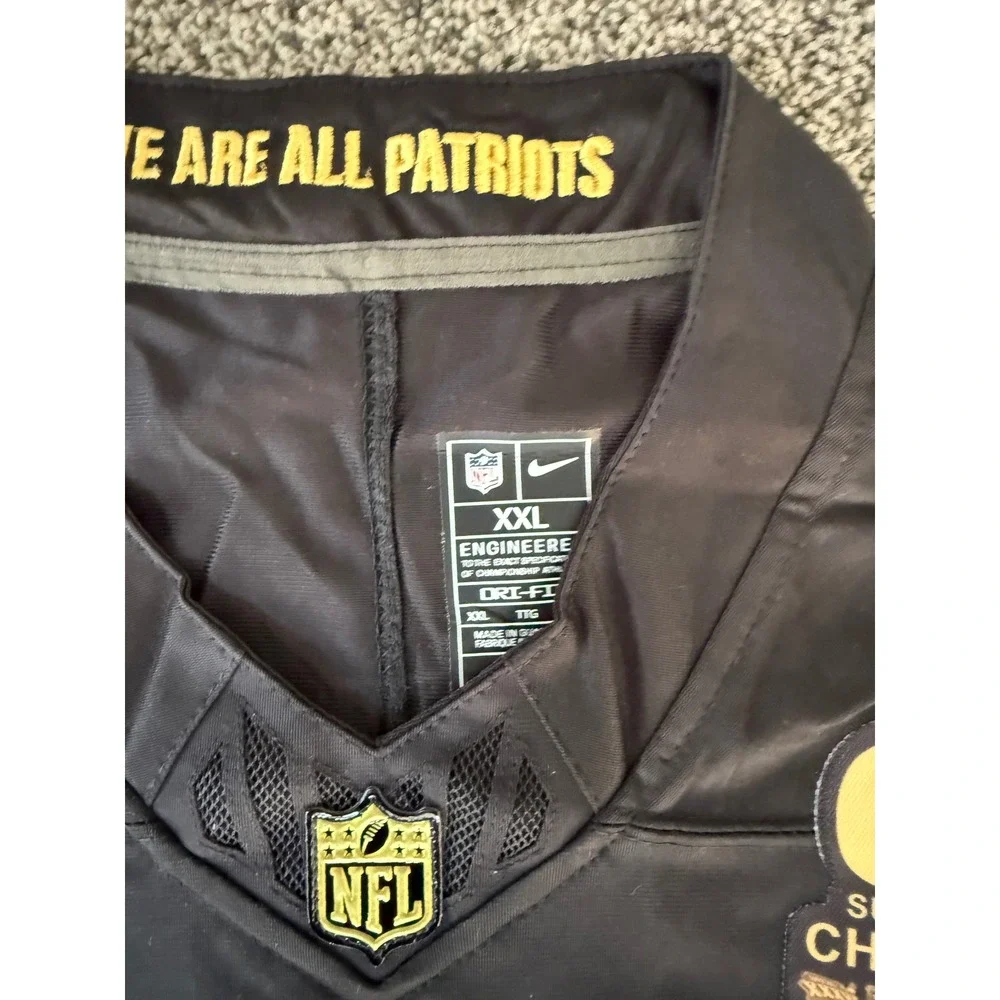Nike Drake Maye New England Patriots Jersey Black Gold NFL XXL‎ New